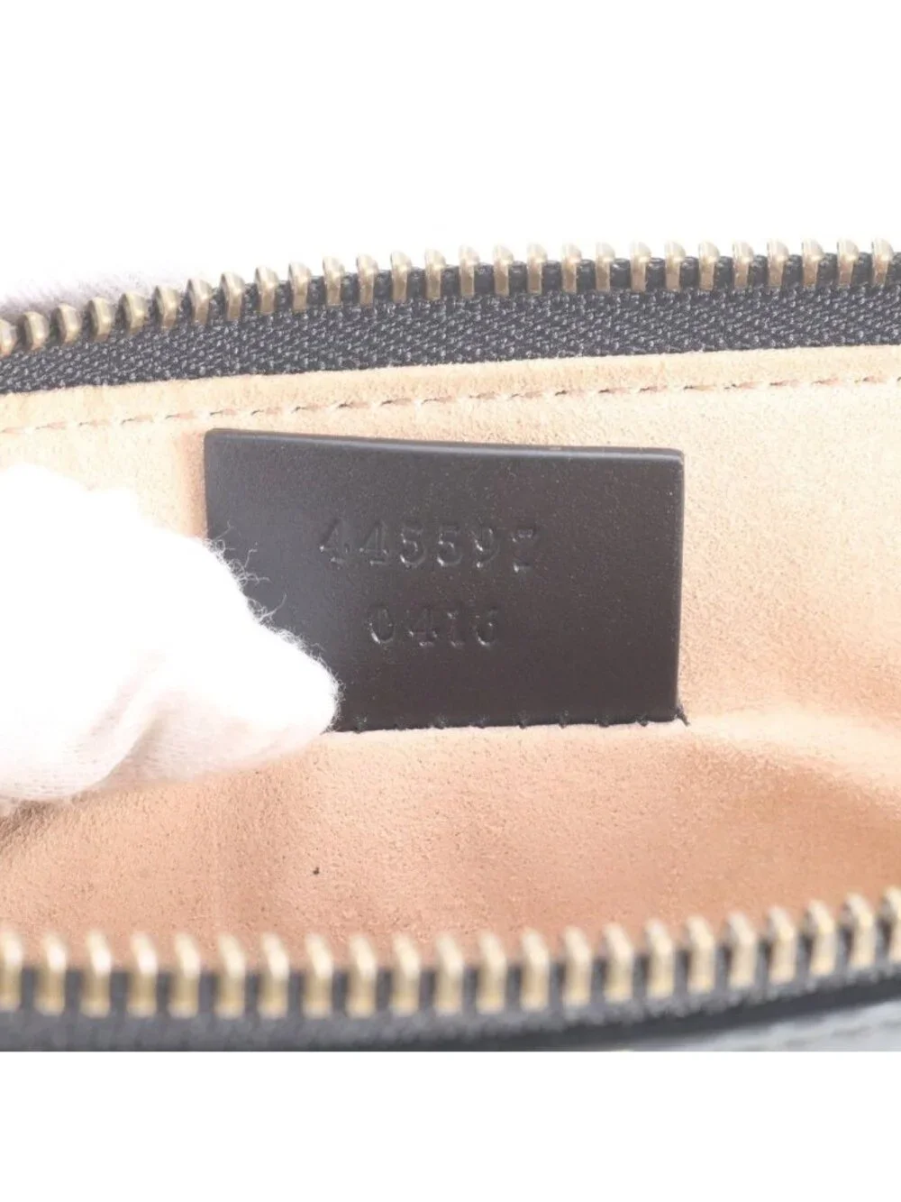 Gucci Ghost Leather Clutch Pouch Business Black